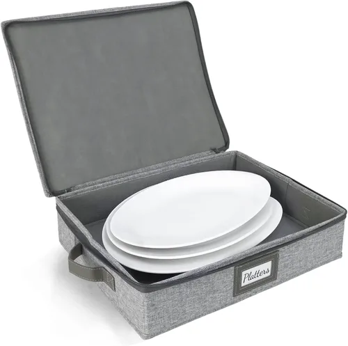 Vista 28 de HOMELUX THEORY 8 piezas de contenedores de almacenamiento de porcelana de carcasa dura, almacenamiento de tazas, copas de vino, utensilios