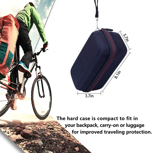 Vista 7 de LTGEM - Funda compatible con JBL Flip 7/5/6/Grip Altavoz Bluetooth portátil impermeable, bolsa de almacenamiento de viaje para oficina, color negro