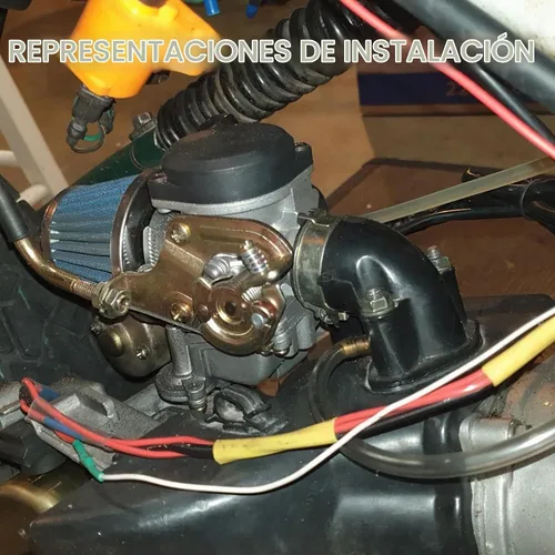 Vista 6 de GOOFIT PD24J carburador para GY6 150 cc ATV motor 157QMJ de Scooter