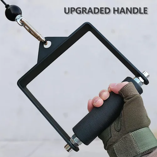 Vista 5 de MARSAFIT Gym Fitness LAT Pulldown - Accesorio de cable con mango en D para ejercicio de lucha de brazos y levantamiento de brazos para fuerza