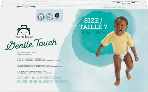 Vista 23 de Marca Amazon - Pañales Mama Bear de toque suave, talla 1, 50