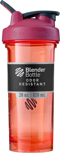Vista 22 de BlenderBottle - Botella agitadora Pro Series ideal para batidos de proteínas y preentrenamiento, 32 onzas, color negro