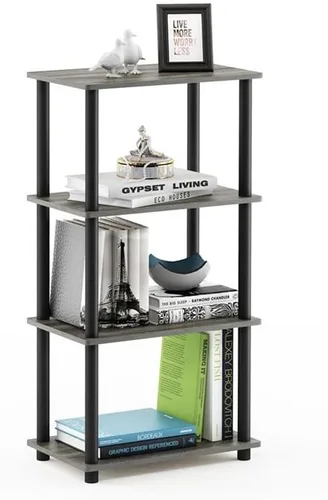 Vista 22 de Furinno Turn-N-Tube Organizador de encimera de cocina, estante organizador de encimera de esquina de 2 niveles, estante esquinero, para cocina