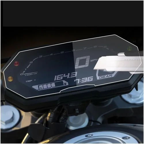 Vista 5 de Película protectora de salpicadero para Yam & aha MT-07 MT 07 2020 2021 2022 Película de instrumentos de motocicleta Protector de pantalla