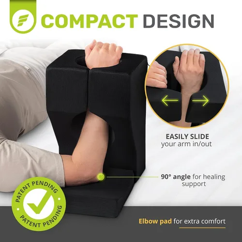 Vista 5 de ErgoFoam Almohada de cirugía de hombro para dormir - Almohada para manguito rotador - Almohada poscirugía de hombro
