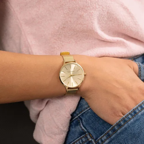 Vista 7 de Reloj de correa de malla larga de índice de 1.417in para mujer (VNR11400)