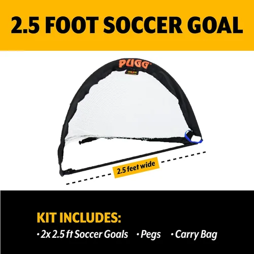 Vista 2 de PUGG Pop Up Soccer Goal, Includes Two Goals & Bag