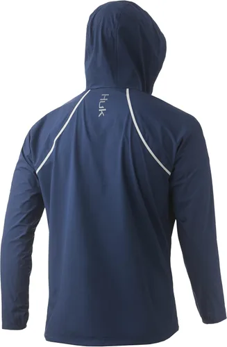 Vista 2 de HUK Chaqueta con cremallera impermeable y resistente al viento para hombre