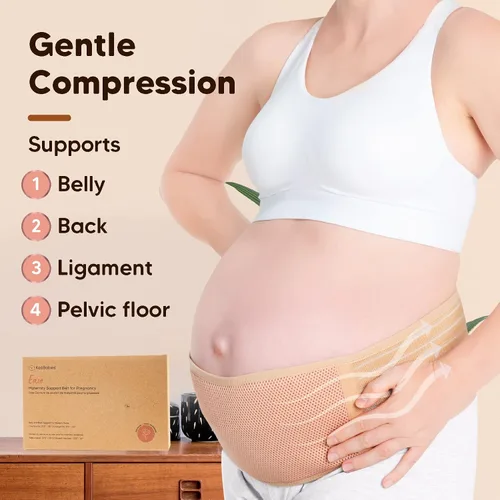 Vista 7 de KeaBabies Banda de apoyo para el vientre posparto 3 en 1 y banda de apoyo para el vientre del embarazo – Banda para el vientre posparto – Bandas