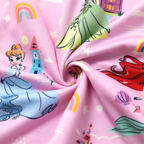 Vista 4 de Disney Princess Toddler Girl Dress Character Print Long Sleeve Playwear Dress 2-6 Years