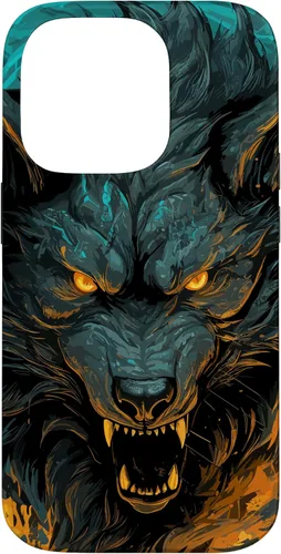 Vista 17 de Fenrir Wolf - Funda para iPhone 17, diseño de mitología nórdica