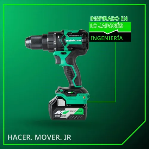 Vista 14 de Metabo HPT Kit de taladro de martillo inalámbrico MultiVolt™ de 36 V sin escobillas de 1/2 pulgada, kit de taladro eléctrico con baterías Metabo