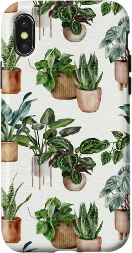 Vista 4 de iPhone 15 Amante de plantas de interior mamá señora Jardinería Boho Case