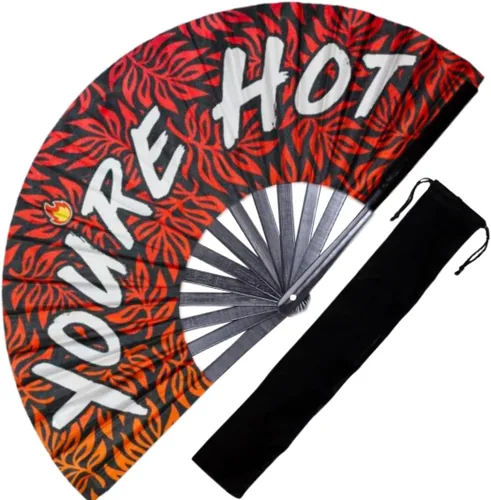 Vista 11 de Ventilador de mano decorativo para rave, grandes abanicos plegables para festivales, Drag Queen y Burlesque, bonitos accesorios holográficos