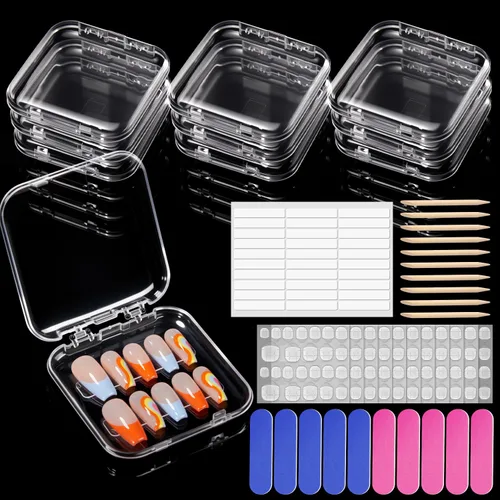 Vista 25 de Modelones Pegamento para uñas a presión, uñas a presión y uñas acrílicas, 2 unidades de 0.3 onzas líquidas de pegamento de uñas de gel súper fuerte