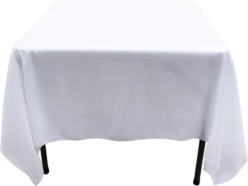 Vista 39 de GEFEII Servilletas de tela de poliéster sólido de 18 x 18 pulgadas para cocina, mantel rectangular cuadrado redondo para bodas, fiestas