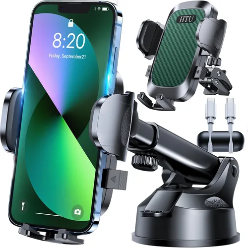 Vista 16 de HTU 2026 Mejorado [Verdadero Grado Militar] Soporte de Teléfono para Coche【Certificados de Seguridad y Sin Olor】Soporte de Teléfono Celular