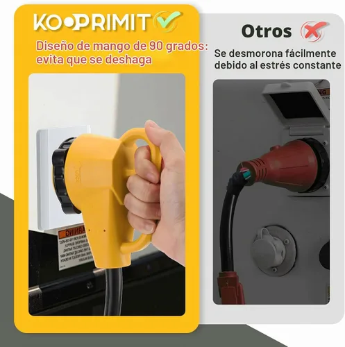 Vista 3 de Adaptador RV de 50 amperios a 110 con conector de bloqueo