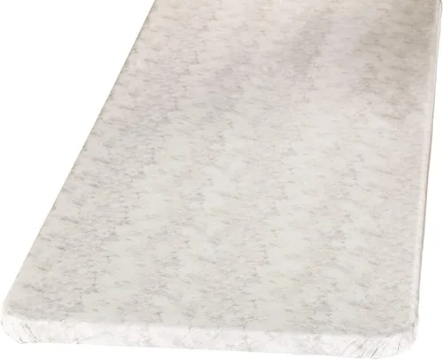 Vista 7 de Fox Valley Traders Funda elástica de vinilo de mármol para mesa de banquetes