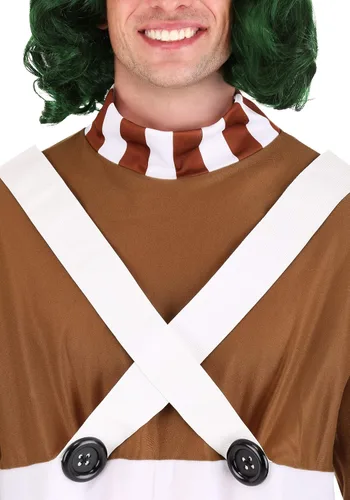 Vista 4 de Rubies - Disfraz de lujo para hombre de Oompa Loompa de Willy Wonka y la Fábrica de Chocolate