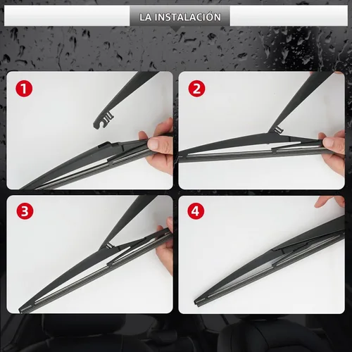 Vista 5 de Limpiaparabrisas trasero y brazo para Toyota RAV4 2013-2018