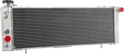 Vista 2 de Radiador de aluminio CU1193 para 1991-2001 Jeep Cherokee Comanche Wagoneer XJ 2.5 L4 4.0 L6 Radiador de gas 3 radiadores de núcleo de fila