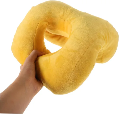 Vista 3 de ERINGOGO Almohada de masaje para la cirugía de cama Almohada para la espuma viscoelástica de la cara cómoda, Amarillo, Moderno