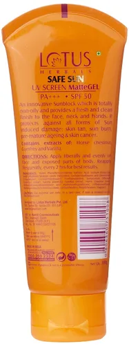 Vista 2 de Lotus Herbals Safe Sun Gel mate para pantalla UV, 3.53 oz (juego de 2)