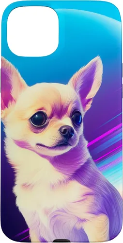 Vista 9 de Chihuahua Dog Retro Rainbow para Chihuahua Dog Lovers Case para iPhone 17