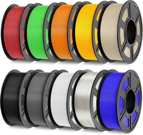 Vista 33 de TECBEARS Paquete de filamentos PLA, paquete de 4.4 lbs, J2501, 0.55 lbs