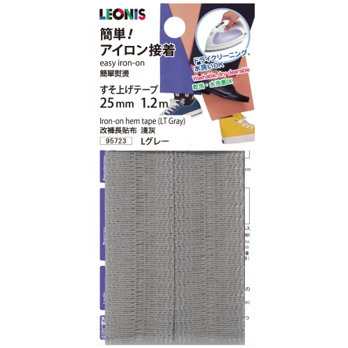 Vista 22 de LEONIS Cinta de dobladillo instantáneo termoadhesiva de 0.984 in x 16.4 ft (1 pulgada x 5.5 yardas), beige [ 78022 ]