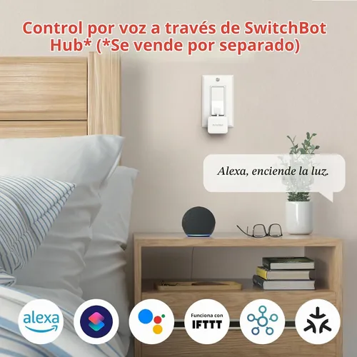 Vista 5 de Switchbot Empujador de botón de interruptor inteligente (Bluetooth): Fingerbot para interruptor basculante/botones unidireccionales, control