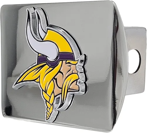 Vista 10 de FANMATS NFL Unisex-Adult Chrome & Color Logo Negro