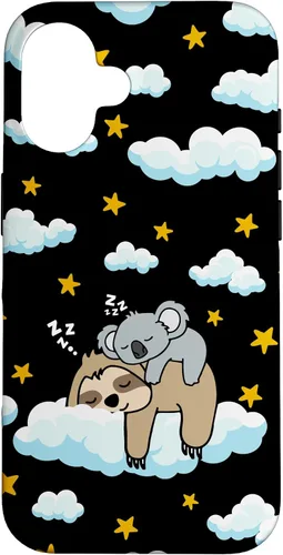 Vista 32 de Funny Sleeping Sloth with Baby Koala Mama Bear Napping Gift Case for iPhone 17