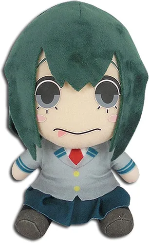 Vista 2 de GEE Great Eastern Entertainment My Hero Academia - Peluche sentado Asui Seifuku de 7 pulgadas