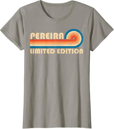 Vista 57 de PEREIRA - Camiseta vintage con apellido retro de los años 80 y 90, Negro