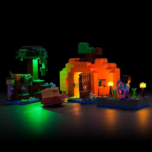 Vista 6 de Kit de luces mejorado compatible con Lego Minecraft The Skeleton Dungeon, decoración de luces compatible con Lego 21189, el mejor regalo