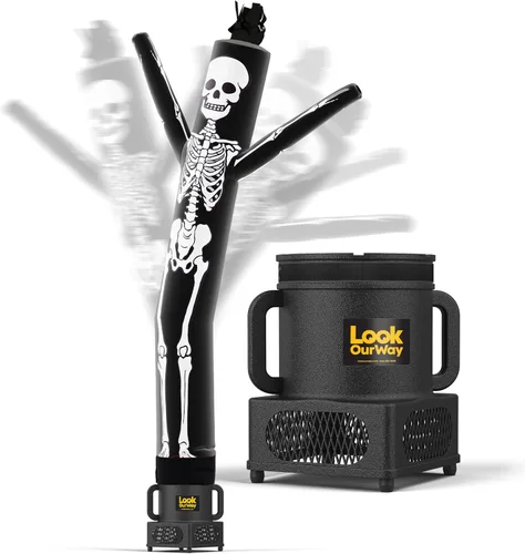 Vista 50 de LookOurWay Juego inflable de tubo para hombre de Halloween Air Dancers Inflable de monstruo loco de 20 pies con soplador de 12 pulgadas Monster