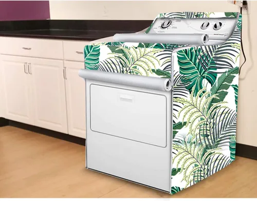 Vista 6 de Funda para lavadora/secadora, apta para carga superior al aire libre y máquina de carga frontal, diseño con cremallera para un uso fácil, resistente