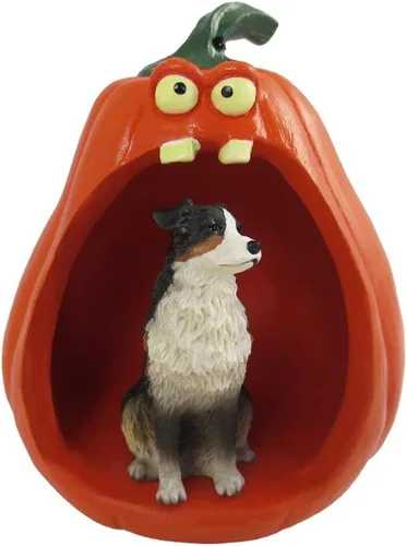 Vista 26 de Conversation Concepts Figura de Corgi galés de Halloween y calabaza Welsh Corgi Pembroke