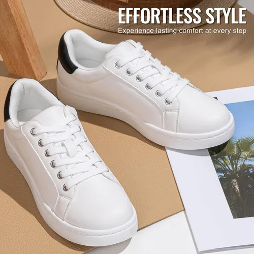 Vista 9 de Vepose Zapatillas de tenis casuales cómodas con cordones 8003 para mujer
