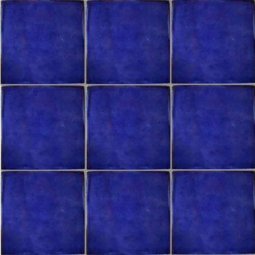Vista 4 de 4.2x4.2 9 piezas Azulejo mexicano Talavera Azul Cobalto