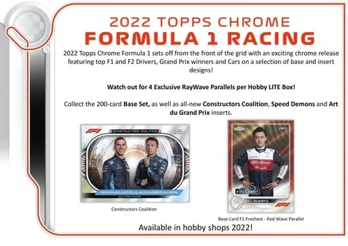 Vista 3 de Caja Hobby Lite 2022 Topps Chrome F1 Fórmula 1