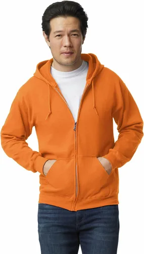 Vista 51 de Gildan Sudadera con capucha y cremallera completa para hombre