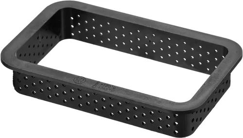 Vista 4 de uxcell 6 anillos perforados de mousse para tartas, forma rectangular, cortador de hornear para tartas, pastel de bricolaje, herramienta