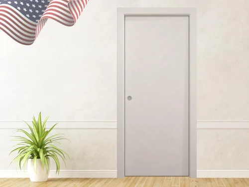 Vista 10 de SARTODOORS Panel de puerta de losa interior de 18 x 80 pulgadas Ego 5005 roble natural Puertas de chapa de madera Armario de bolsillo Natural