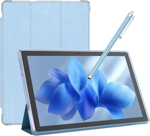 Vista 10 de Tableta Android, tabletas de 10 pulgadas con funda, 6 GB de RAM+64 GB de ROM/1 TB Tableta expandible, procesador de cuatro núcleos de 1.8 GHz