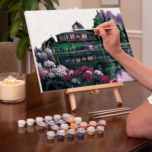 Vista 7 de Kit de pintura por números Ledgebay para adultos: kit de pintura de números para principiantes a avanzados - Divertidos proyectos de arte y Aguas