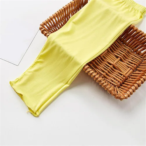 Vista 4 de Comigeewa Pantalones para niños y niñas, color sólido, ajuste holgado, pantalones básicos diarios, pantalones rectos de viaje