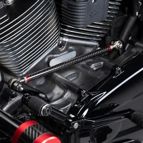 Vista 4 de Advanblack Varillaje de cambio, Axion - Varillaje de cambio ajustable de fibra de carbono compatible con Harley Touring Street Glide, Electra Glide